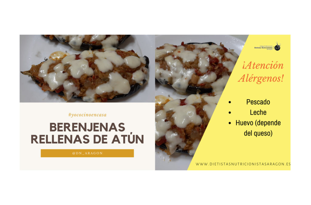 Berenjenas rellenas de atún