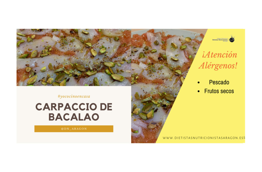 Carpaccio de bacalao