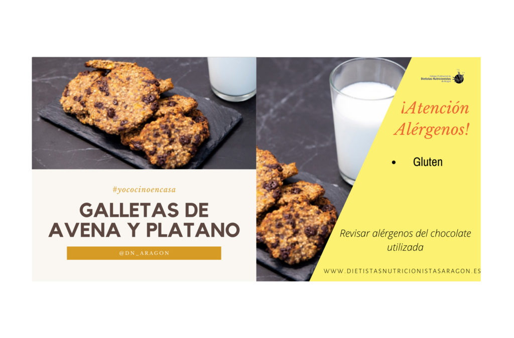 Galletas de avena y plátano