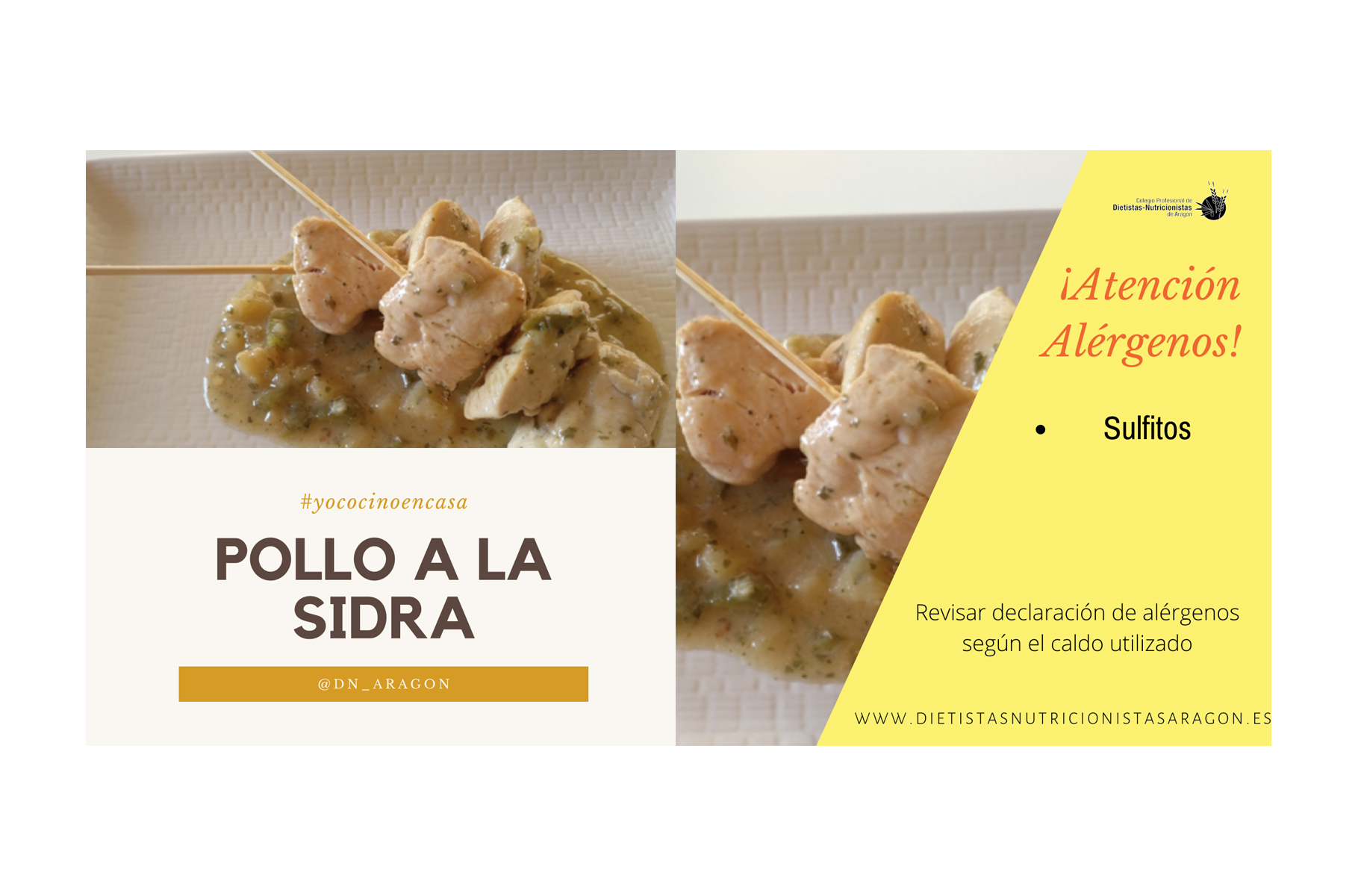 Pollo a la sidra