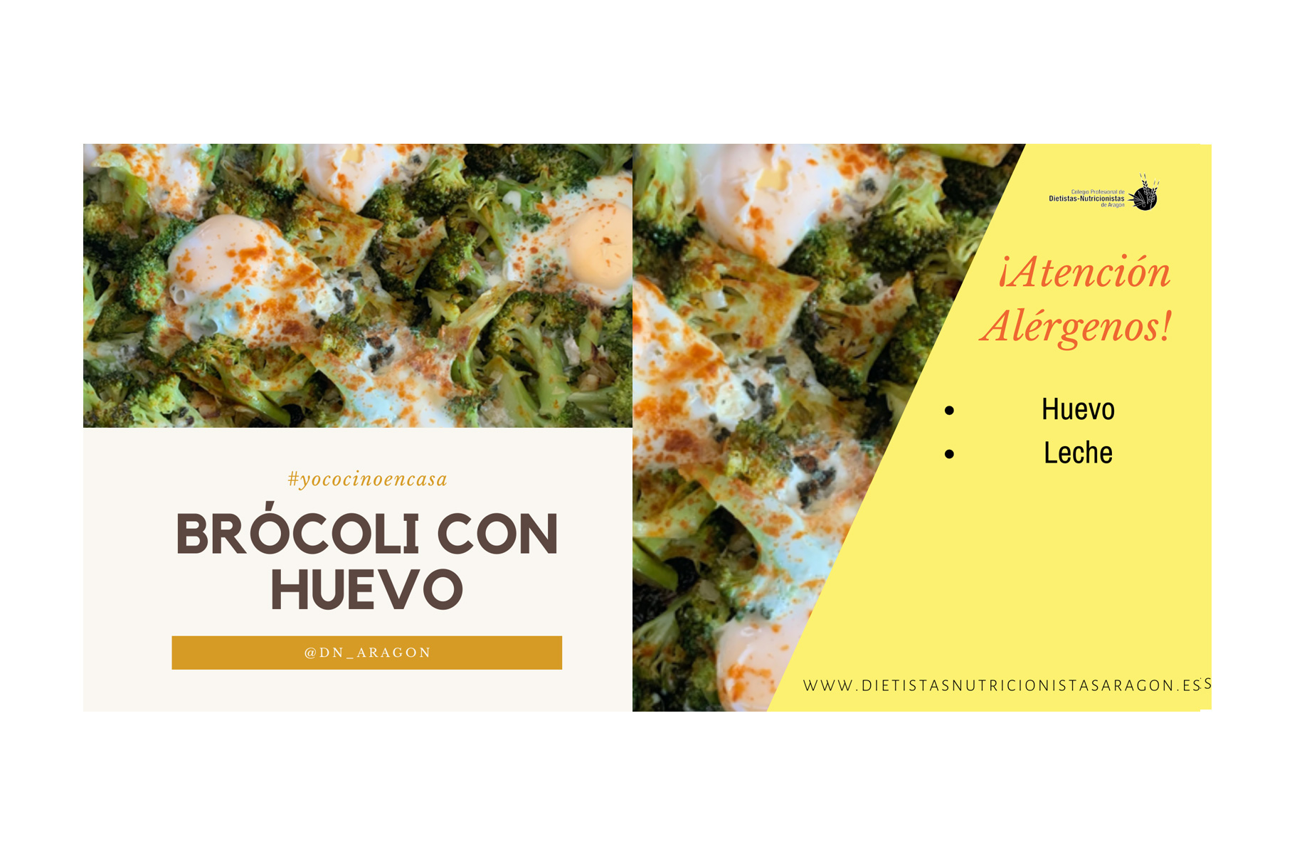 Brocoli con huevo a la tartera