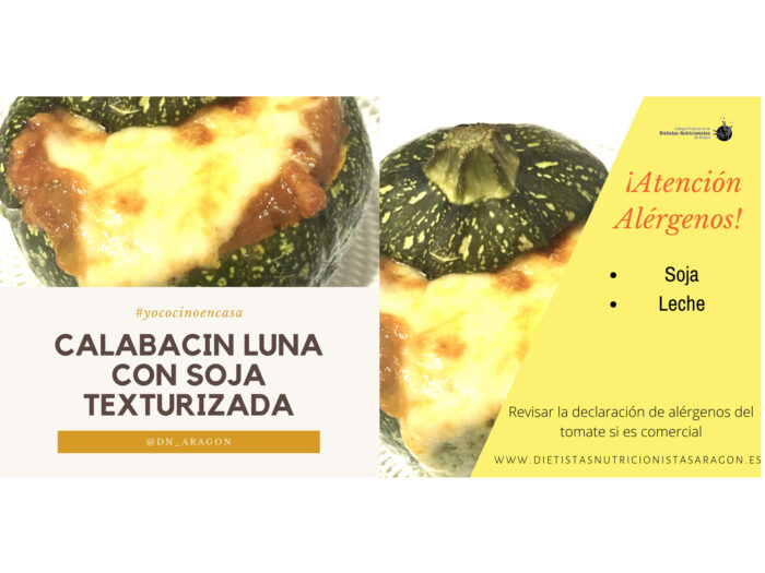 Calabacín luna con soja texturizada